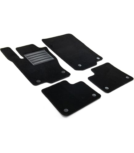 MTM Tappetini Auto In Velluto Su Misura Per Mercedes Classe M / ML (W166) 11.2011-2015 - Set 4 Pezzi, Battitacco In Gomma, Made In Italy - 2