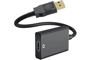 Snugome USB to HDMI Adapter, 1080P Full HD USB 3.0/2.0 to HDMI Adapter, Multi-Display, Compatible with Windows 10/8.1/8/7, Monitor, Projector, HDTV, Laptop