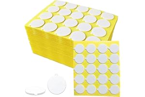 KWQINX Candle Wick Stickers, Heat Resistant Double Sided Stickers with Small "Tails", Stable Hot Wax Stickers Adhesive in Candle Making (240)
