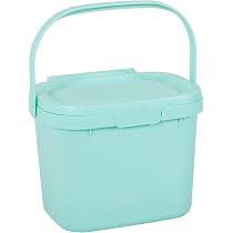 Addis Poubelle à Compost De Cuisine 4,5 L – Bac Vert Sauge Pour Déchets Alimentaires, Sans BPA, Fabriqué Au Royaume-Uni