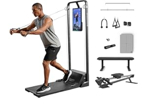 Speediance All-in-One Smart Home Gym Fitnessstudio, Intelligent Fitnesstrainer & Krafttrainingsgerät, Multifunctional Smith Machine, Ganzkörper Widerstandstrainingsgerät, Training zu Hause (Family)