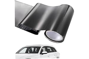 BLOGIIUP Film de teinté de fenêtre Automobile, Caroids de Pare-Brise de la Voiture Visor Strips Tint Film Anti-Glare Striangs Auto WindScreen Shade Sticker 20X150CM