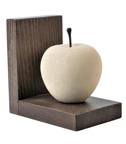 Fermalibri Decorativi A Forma Di Mani-Cuore - In Resina Bianca, Per Libreria, Ufficio, Casa, 26x10x13 Cm - Foto 11