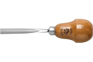 "KIRSCHEN" Werkzeuge 5639008 Ciseau à encocher avec manche poire Point 39, droit et en forme de V 8 mm