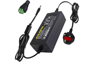 Weishuo Power Supply Adapter AC 100-240V to 5V 5A Transformer 25W Universal Power Charger Converter with 5.5 X 2.5mm Plug for LED Strip Light Surveillance Cameras TV Box and More Devices