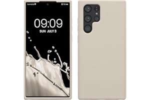 kwmobile Etui kompatybilne z Samsung Galaxy S22 Ultra – silikonowe etui na telefon z TPU z miękkim wykończeniem – kremowe matowe