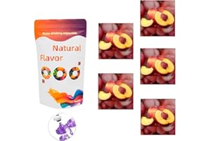 Aroma Sip Flavour Pods Pack for Air Water Up Bottle, 5-Pack of Flavour Pods, 0 Sugar Flavour Pods with Fragrance Accessories for Sports Air Water Up Bottle (No Bottle) (Peach Pod x5)