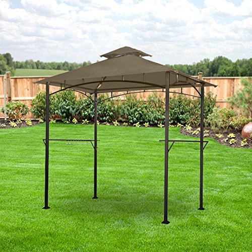 Garden Winds Lighted Grill Gazebo Replacement Canopy - RipLock 350