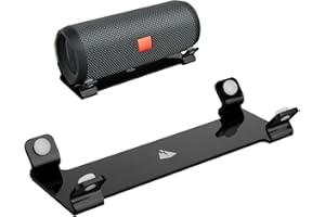 Desktop Stand for JBL Flip 4/FLip 5/Flip 6, TXEsign Acrylic Speaker Stand Holder Desk Display Stand Table Stand Holder for Cylindrical Speakers(Black)