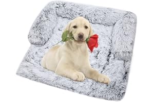 Vinnykud Tapis pour Chien en Peluche, Canapé Chien Grande Taille Coussin - Couverture pour Animaux de Compagnie avec Fermeture éclair, Idéal pour Panier Lit Chien, Niche, Voiture