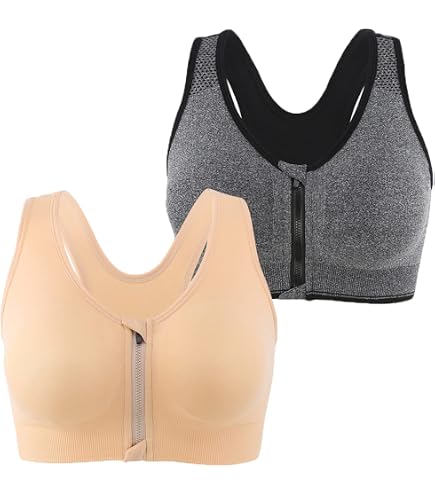 Bande Soutien Mammaire Forte Compression - Sangle Post-Chirurgie & Sport Sans Rebond, Noire Réglable