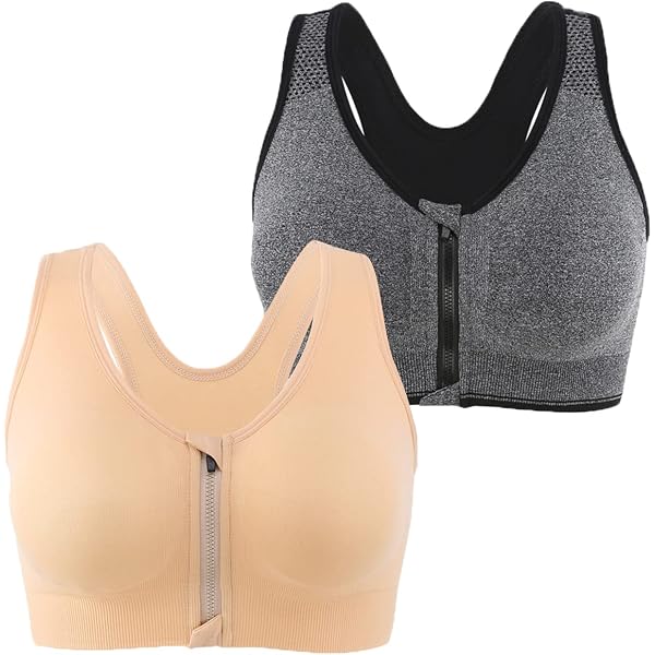 Brassiere Ouverture Devant Femme 2024 Soutien Gorge De Sport sans Fil Soutien-Gorge Pas Cher pour Quotidien Sport Yoga Brassière Sport sous-Vêtements Fermeture Devant Fin Élastique Underwear