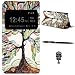 Produktbild Sony Xperia M5 Schutzhülle Leder Hülle, Alfort 3 in 1 Flip Fashion Design Dual Use Falten Premium PU Leder Tasche Case Cover Flip Fenster Window Touch Screen für Sony Xperia M5 5.0" Smartphone Funktion Standfunktion Unterstützte Telefone mit Farbige Bäume ( Weiß ) + Netter Staub Stecker + Alfort Schwarz Stylus Pen