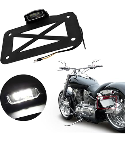 Hashiru Kennzeichenhalter Für Motorräder – Robuster Stahl, Einfach Montierbar, Verstellbarer Winkel