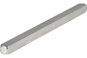 HOPPE 2265221 Tige carrée galvanisée pour WC 5 x 85 mm pour poignées de porte classe 3, acier