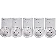 SCS Sentinel Set of 5 Remote Controlled Plug Sockets (2300 W)