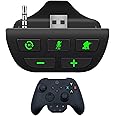 Excefore Headset Adapter for Xbox Series X/S, Stereo Headset Audio Adapter with Volume Adjustment and Scout Mode for Xbox One S/X with 3.5mm Jack Controllers (Black)