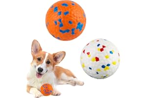 2 Pezzi Pallina per Cani,Darryy Palla per Cani Indistruttibili,Ø7cm PallaInterattiva Solida Giochi per Cani da Addestramento,Piccola e Media Taglia Regalo Interattivo per Cane