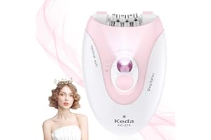 BUBBACARE Face Epilator for Women, Facial Epilator Electric for Face Hair Remover, Cordless Epilators with LED Light for Women Face Body Armpit Bikini Leg Hair Removal