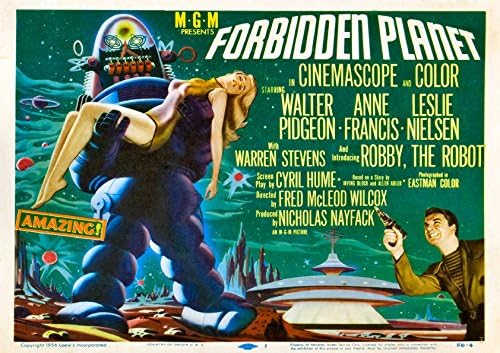 The Forbidden Planet - Sci-Fi Movie Poster - 1956 - A4 Glossy (11.7 x 8.3 inch)