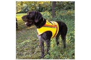 Gilet réfléchissant pour chien AKAH Taille 2 pour Terrier Jaune