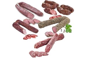 ‎ALMGOURMET Almgourmet - Tiroler Wurzen "Unsere Klassiker" - Set aus 5 versch. Wurzen - Luftgetrocknet & herzhaft im Geschmack - Ungekühlt mehrere Monate haltbar