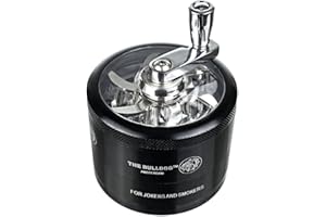 Swing The Bulldog - Molinillo con manivela (4 partes, diámetro de 60 mm)