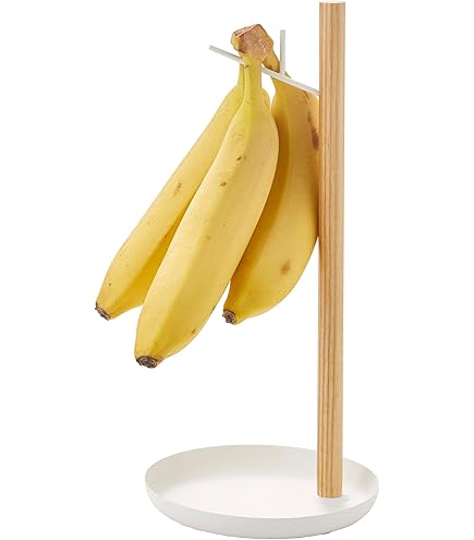 Holz-Bananenhalter Mit Haken - Platzsparende Obst-Aufbewahrung Für Die Küche