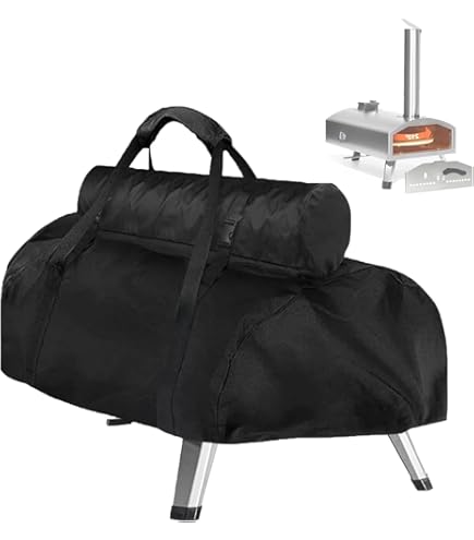 Hohong Pizzaovenhoes voor Ooni karu 16, outdoor pizzaovenhoezen waterdichte Oxford-stof pizzaoven beschermende draagtas (83 x 52 x 80 cm