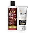 BIOMUNI Combo Shampoo & Face Wash | Natural & Ayurvedic Hardwater Damage Repair Shampoo & Face Wash| With Goodness of Ayurveda| No Sulphates, Parabens, Silicones | 200 ml+ 100 ml| Unisex | Detox, Nourish, Purify