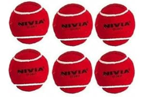 Nivia Heavy Tennis Ball Cricket Ball (Pack of 6)