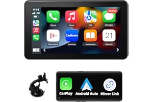 HEXINEX CarPlay Auto, 7 Pollici Wireless CarPlay Android Auto Autoradio