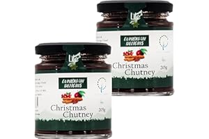 Cumbrian Delights Christmas Chutney Twin Pack, Includes Orange, Cinnamon & Nutmeg, Handcrafted in the Lake District, No Flavourings & Additives, Gluten Free, Vegan 2 x 195g