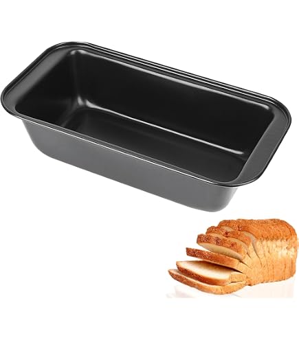 Homaisson 6-teiliges Set Edelstahl-Kastenformen Mit Deckel – 22x15x6 Cm, Ideal Für Brot, Kuchen & Aufbewahrung