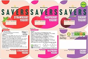 Morrisons Savers Red Fruit Yogurts 6 X 125g|200