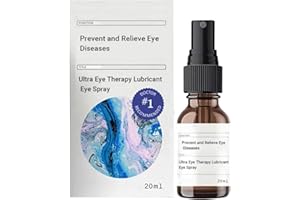POVANJER Spray Ocular para Ojos Secos | Spray hidratante Natural para los Ojos - Niebla Ocular liberación Prolongada para Hombres y Mujeres, 0,7 oz