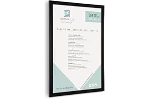 ENMARKALIA DECORACION Enmarkalia Marco 50 x 70 cm, Color Negro (moldura de 30x15 mm)