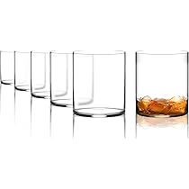 Elegantes vasos de whisky para whisky Bourbon Scotch Juego de 4 cristal sofistic