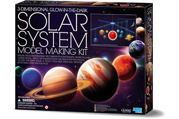 4M 3D Glow in the Dark Solar System Mobile Making Kit