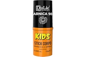 DULÀC FARMACEUTICI 1982 Dulàc - Arnica Stick Para Niños 15 ml Crema Arnica 99% Natural a Partir de 6 Meses para Golpes, Crema con 70% de Árnica enriquecida con Aloe Vera, Tamaño de Bolsillo