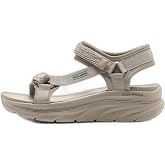Skechers D'LUX WALKER - PRETTY FIELD Women Bej Sandalet Y&uuml;r&uuml;y&uuml;ş AyakkabısıKadın