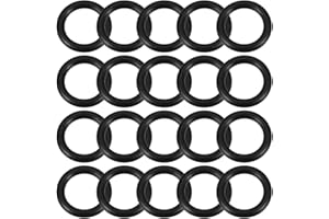 sourcing map Nitrilo Goma Juntas Tóricas 20mm OD 13mm ID 3,5mm Ancho, Métrico Nitrilo Goma Sellado Junta, Paquete 20