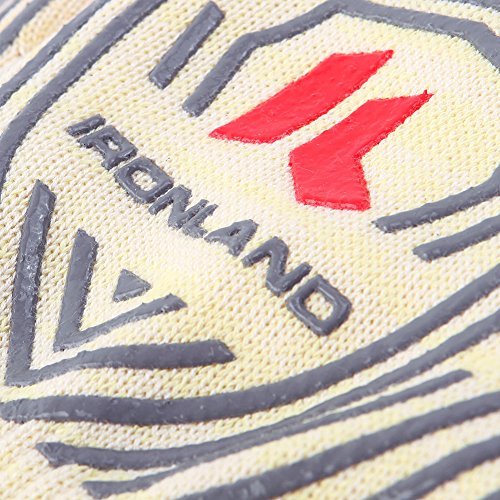 ironland Set von 2 Premium Küche Ofen Sicherheit Pad – 932 °F Extreme hitzebeständig EN407 zertifiziert, flexible BBQ Handschuhe, Innenfutter 100% Baumwolle für Super Komfort, rot Streifen für ultimativen Grip, vielseitig als Pad & Küchenhandschuh, perfekt für Kochen/Backen/Grillen/Smoker/Kamin/Camping und mehr - 3