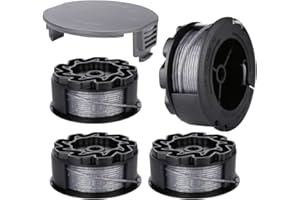 Moritale Fadenspulen für BOSCH UniversalGrassCut 18 18-26 18-260 F016800570 mit Abdeckung (4 Stücke)