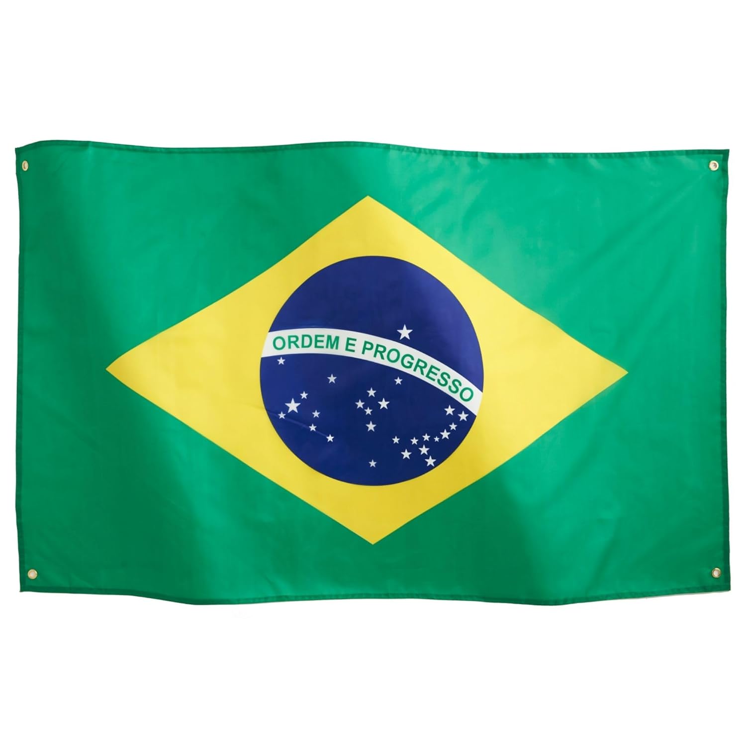 Runesol Bandiera Brasile 3x5, 91x152cm, Bandeira Do Brasil, Striscione Brasiliano, Bandiere Premium, Impermeabile, Esterno, Anniversario di San Paolo