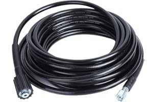 Longzhuo Wąż czyszczący, 10 m, gwint M14 x M22, wąż wysokociśnieniowy, akcesoria do czyszczenia, pasuje do Karcher K2 K3