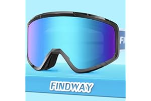 Findway kids Ski Goggles, Snowboard Goggles, OTG, UV Protection Compatible Helmet, Anti Fog Kids Ski Goggles for Skiing/Skating/Snowmobile, For boys girls Junior Teenager 3~14 Years