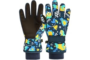 7-MI Dziecięce rękawice zimowe, dzieci ciepłe elastyczne dzianinowe rękawice dla chłopców i dziewcząt sporty na świeżym powietrzu narciarstwo jazda na rowerze bieganie