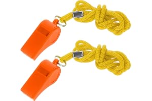 2 stycken visselpipa barn visselpipa sportpipa med nackband, domare visselpipa för tränare pipa sportlektioner för skolsport, hundträning, sportundervisningsorange
