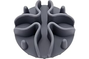 DOWEISS Gamelle Anti Glouton Chien,Gamelle d'alimentation Lente pour Chien ou Chat,Slow Feeder Silicone Anti-dérapante pour Différente Taille de Bol Animaux